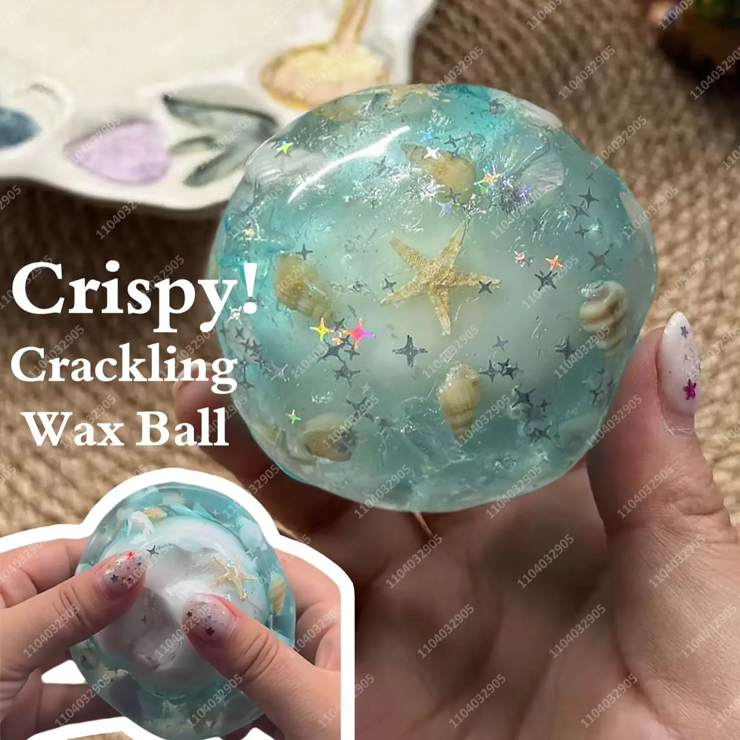Pelota Antiestrés Crujiente y Blanda con Sonido de Explosión, Juguete Sensorial ASMR para Aliviar el Estrés en Adultos