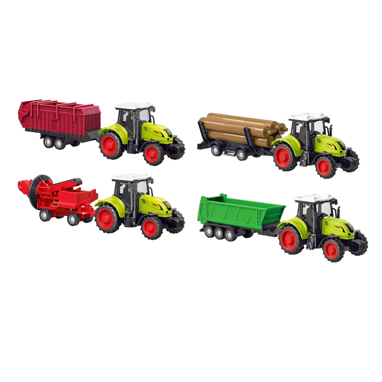 Farmer Tractor Toy Early Educational Toy Small Construction Vehicle Farm Toy for Boy Kids Children Ages 3 and up Present