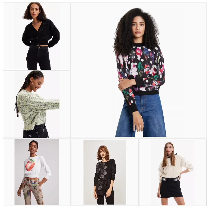 

Foreign trade original order Spanish new autumn and winter warm cover embroidered printed women's knitted sweater 2025