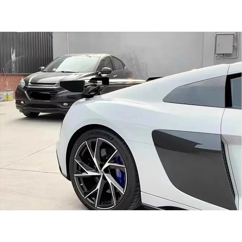 ThrustWorks Premium Car Accsori Upgrd P-Type Carbon Fiber Body Kit - R Front And Rear Diffuser Side Skirts Spoi Durle