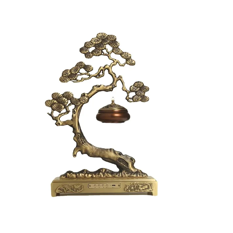 Suspended all-copper incense burner Welcome pine music Bluetooth stereo Haina Baichuan pine incense hanging stove
