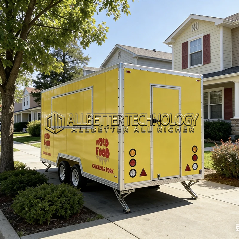 

Allbetter Высокопроизводительный фудтрак коммерческого класса, полностью оборудованный для приготовления пиццы, крыльев, хот-догов, тако, для предприятий общественного питания и предпринимателей