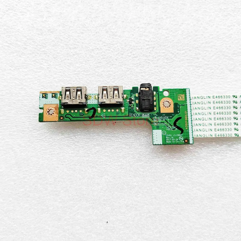 LS-E891P For Acer A315-53G A515-51 A515-51G  Portable Audio USB IO board with C5V01 LS-E891P cable