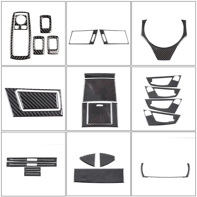 

For BMW X3 E83 2006-2010 soft carbon fiber car interior decoration car modification stickers interior decoration kit accessories