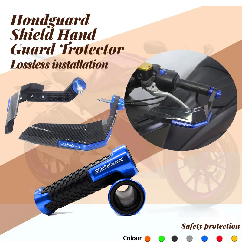 

Fit For TRK502X TRK251 TRK 251 Dedicated Hand Guard Motorcycle Handguards Handlebar Guards Windshield logo TRK502X