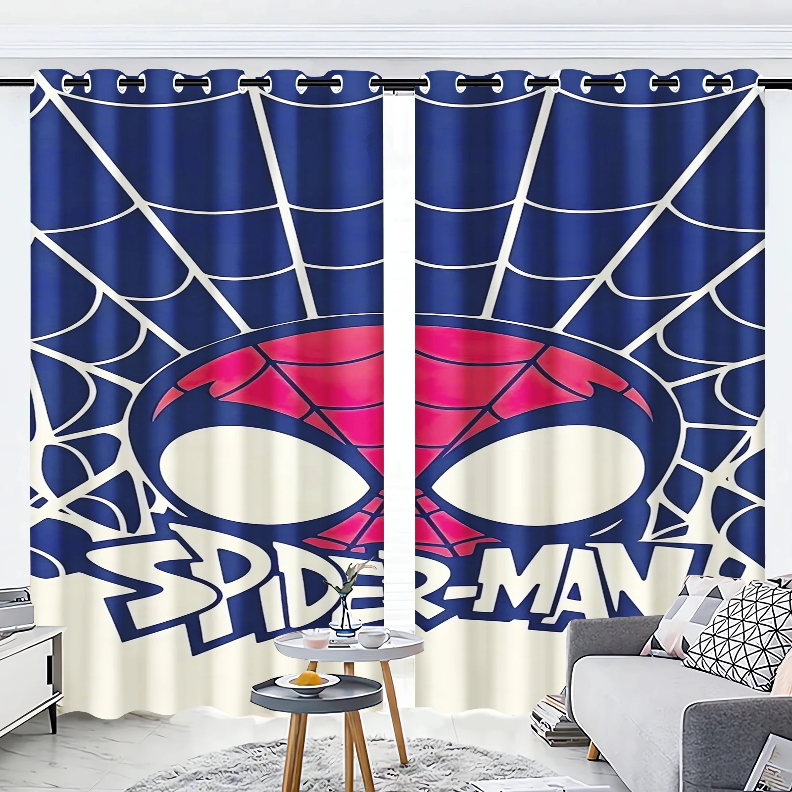 

Мультяшная занавеска «Человек-паук: в паук» для мальчика, 3D принт, спальня, гостиная, затемняющая перегородка, стиль, украшение для дома