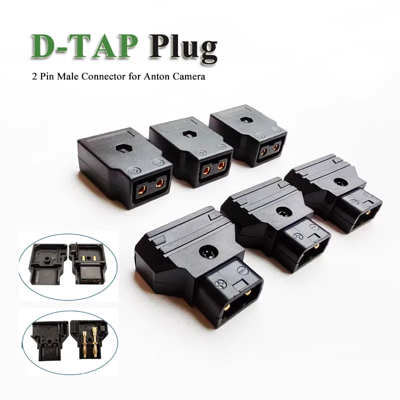 D-Tap DIY Plug Dtap 2 Pin Male Connector for Anton Camera B-type Welded Camera External Equipment Power Supply Industrial Socket