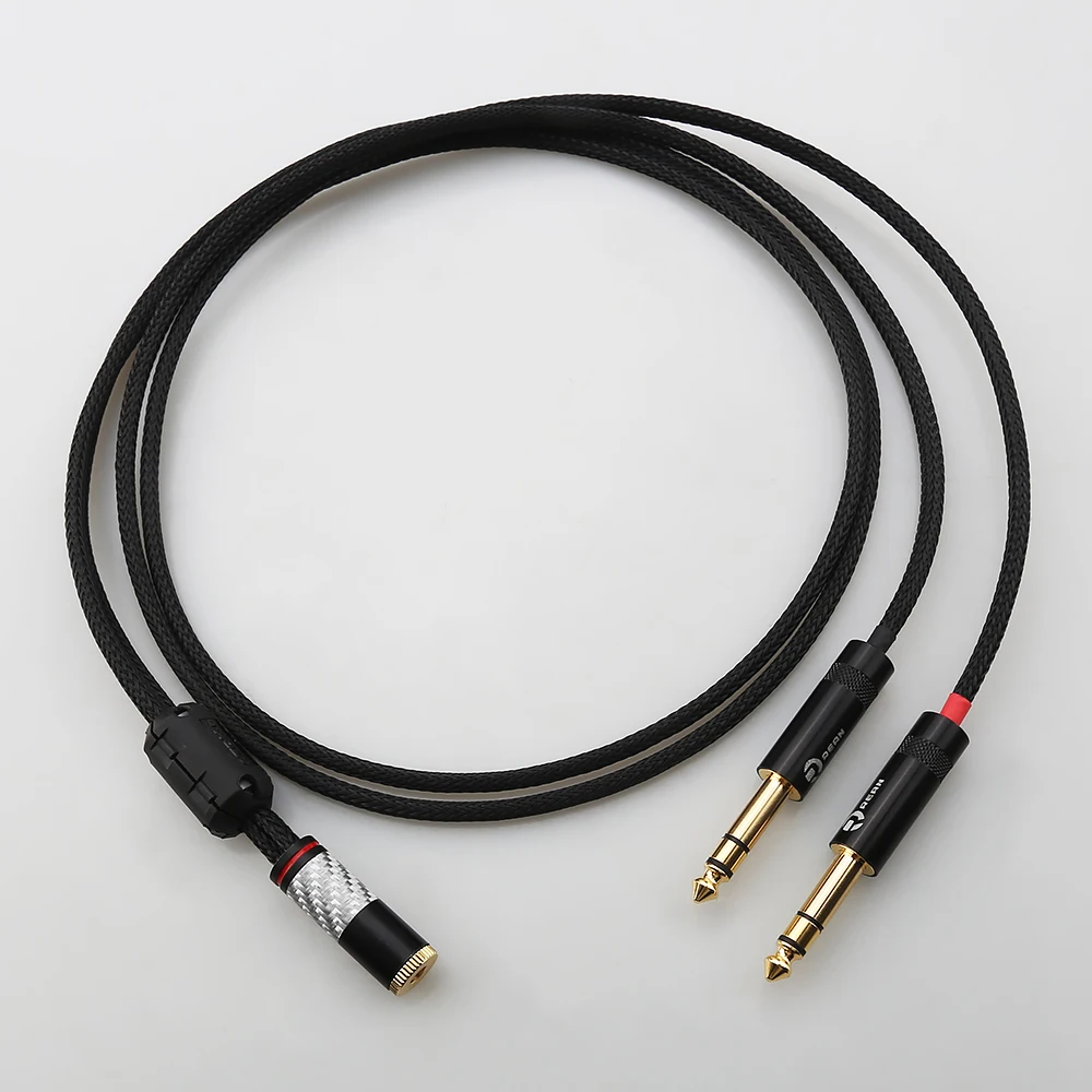Audiocrast Balance 4,4-mm-Buchse auf Dual 6,35-mm-TRS-Klinkenstecker-Adapterkabel für 6,5-mm-symmetrische Audioverbindung – Detail 2