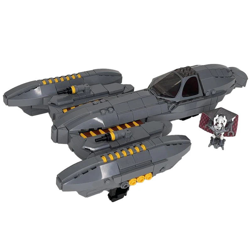 Space War Series Dark Grey Starfighter MOC Building Block DIY Model Toys Assemble Education Children Birthday Gifts MOC-119253