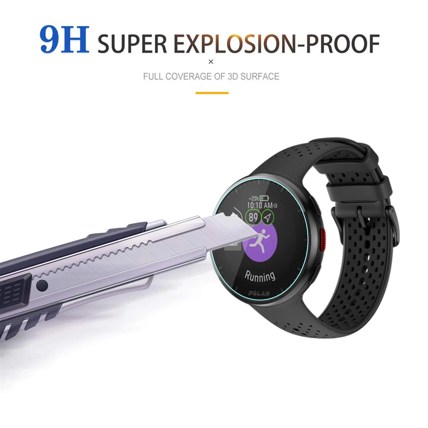 Đồng Hồ Thông Minh Smartwatch Tấm Bảo Vệ Màn Hình Cho Cực Pacer Pro Cao Cấp, 3 Gói Độ Cứng 9H Kính Cường Lực Chống Xước Chống Vỡ Bảo Vệ