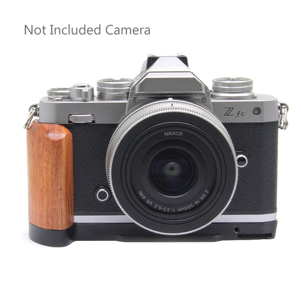 Upgraded Quick Release L Plate Wooden Side Handle Bracket Handgrip For NIKON ZFC Digital Camera Tripod Accessories