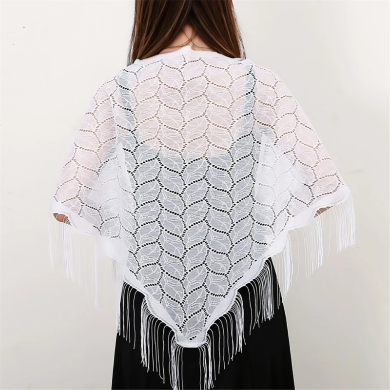 Fashionable Fringe Cape Stylish Women's Shawl Social Event Shawl Bridal Shawl for Indoor and Outdoor Styles