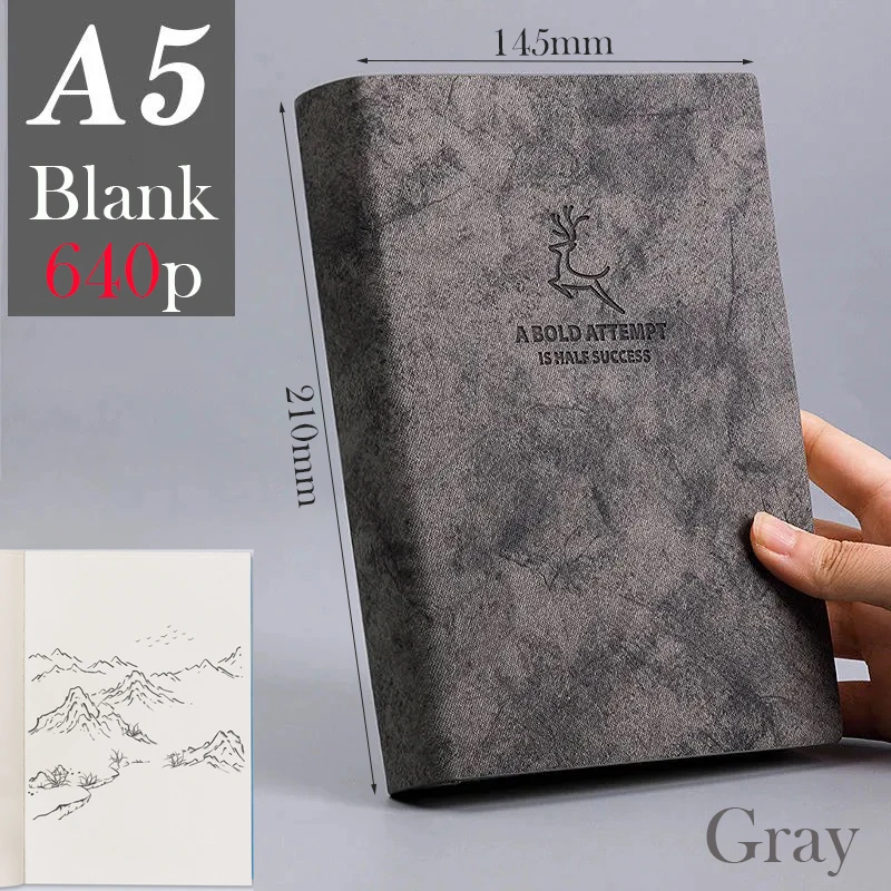 A5 Gray Blank