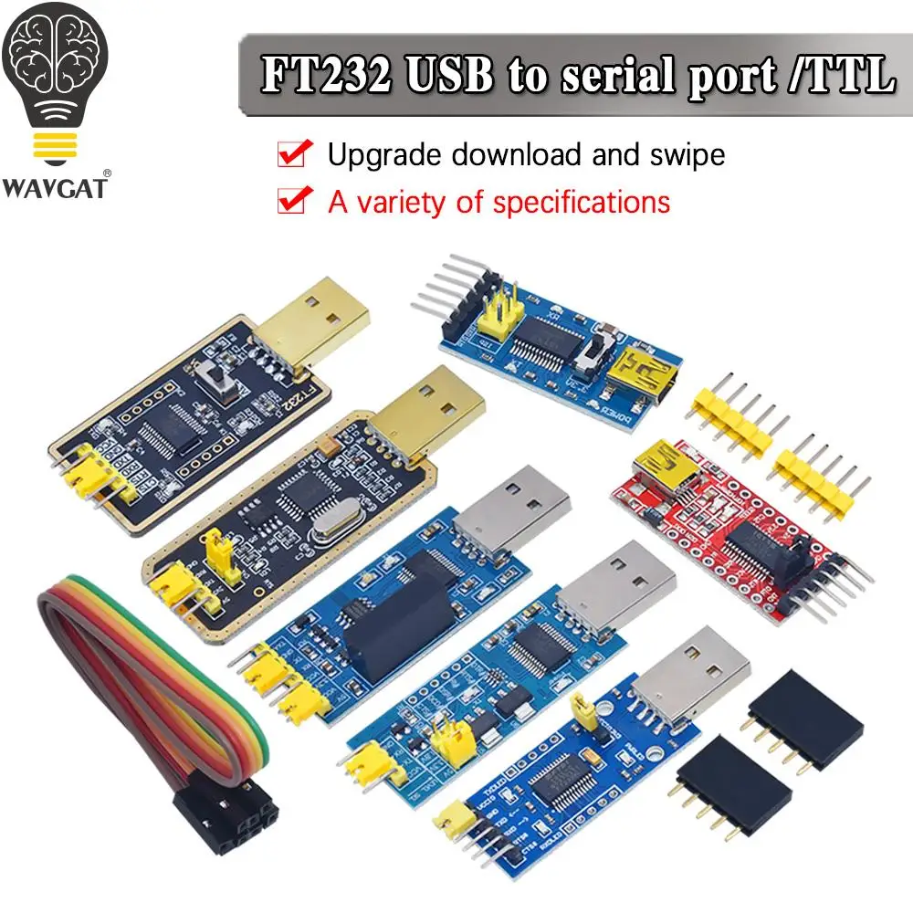 WAVGAT FT232RL FTDI USB 3.3V 5.5V to TTL Serial Adapter Module for Arduino FT232 Mini Port.Buy a good quality Please choose me