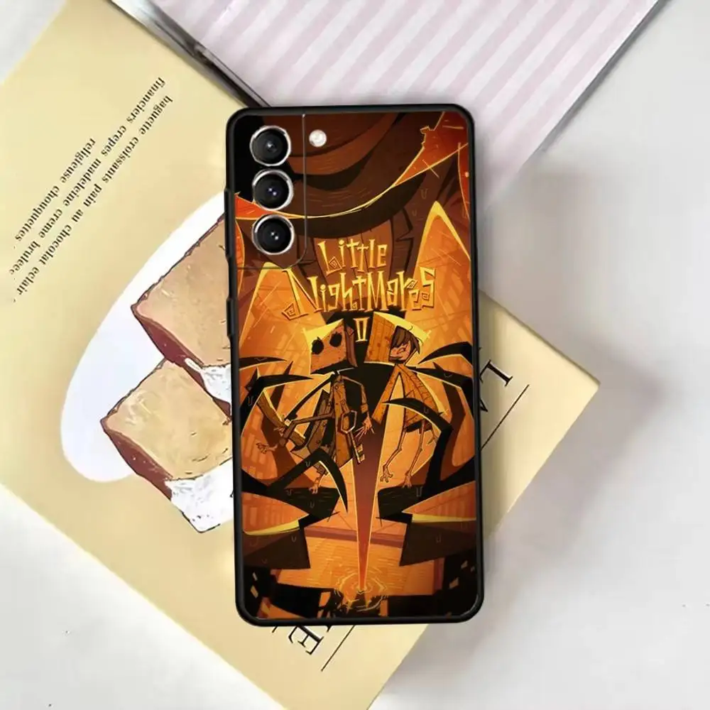 حافظة هاتف Little Nightmares لهاتف سامسونج جالاكسي A13,21s,22,31,32,52,53,71,72,73, غطاء أسود ناعم #4
