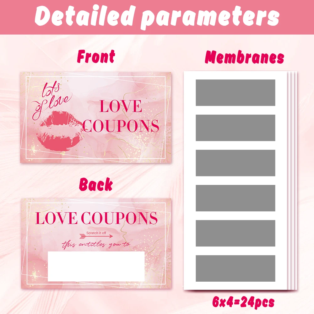 24 قطعة من بطاقات الملاحظات الفارغة، بطاقات خدش للزوجين، بطاقات خدش مفاجئة للعطلات لعام 2026، ديكورات الحفلات، بطاقات هدايا ذاتية الصنع