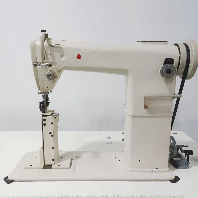 Direct Drive Lock Stitch Single/double Needle Sewing Machine for Shoes Leather High Post Bed Sewing Machine