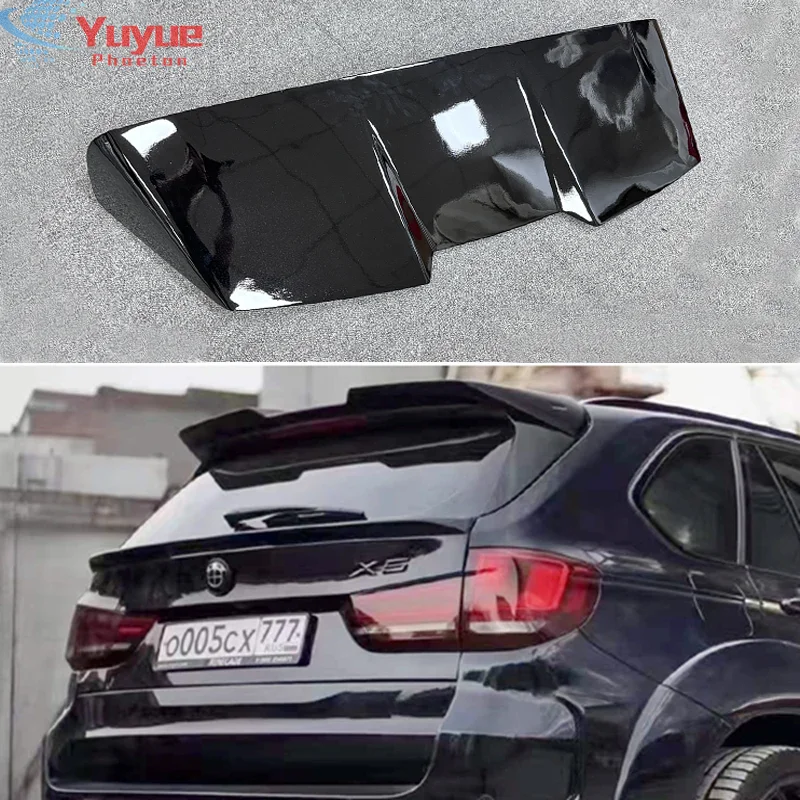 F15 X5 Carbon Fiber FRP Rear Roof Spoiler Wing Tail Trunk Window Upper Splitter Trim Lip For BMW F15 X5 RGD Style 2014-2018