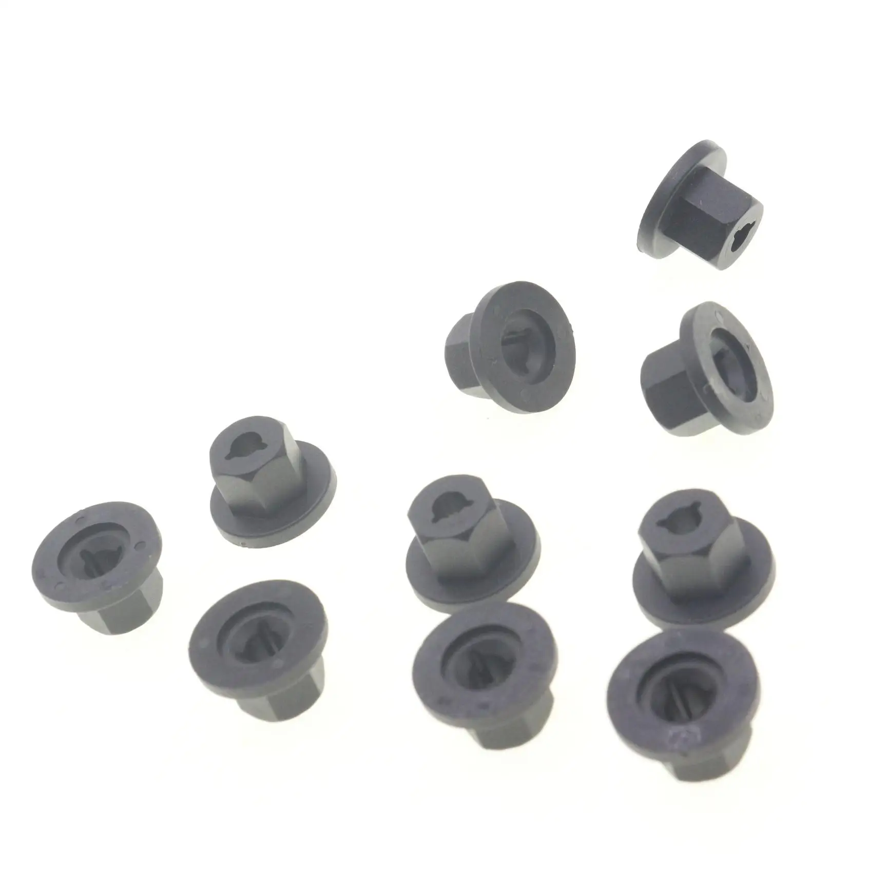 

10 Pcs Nylon Nut Clip Fender Trim Fastener For Buick Chevrolet Wheelhouse Bumper Liner 90413589