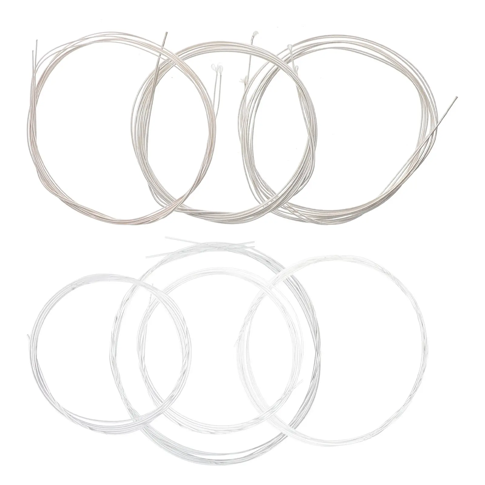 

1Set Oud Strings Set Silver-Plated Copper Alloy Stable Tuning Long-Lasting Nylon Core Strings Replacement for Oud Instruments