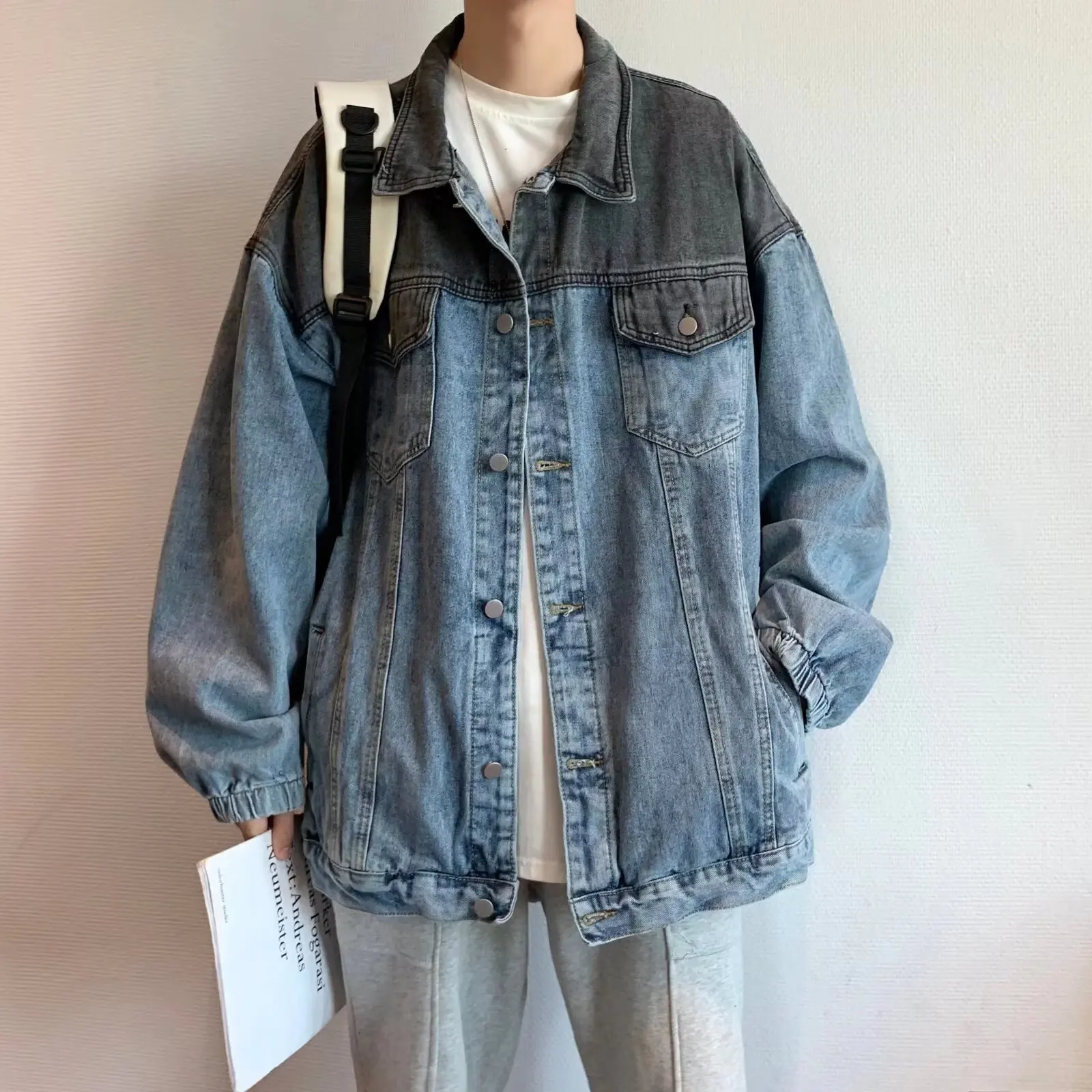 

Мужские джинсы Waed American Sle ort, большой размер 250, осенне-зимняя верхняя одежда, автомобильное пальто, полиэфирное волокно