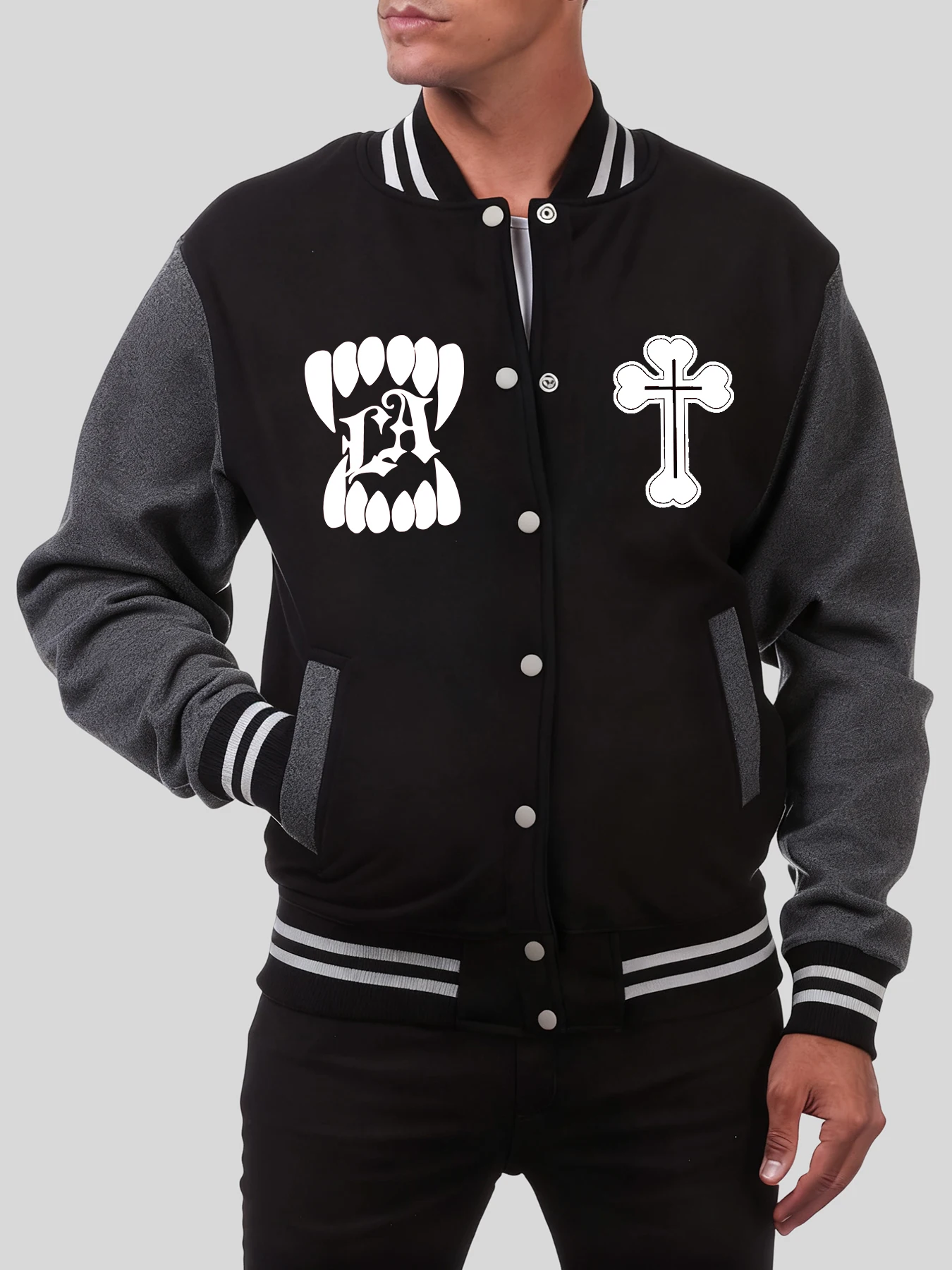 

Мужская бейсбольная форма с узором в США и 13-принтами, флисовая куртка с карманами, осенняя одежда больших размеров, винтажный универсальный топ