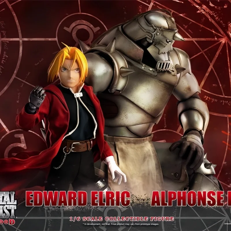Figura de Acción Original Threezero 3A Fullmetal Alchemist Alphonse Edward Elric Roy Mustang 1/6, Muñeco Articulado BROTHERHOOD