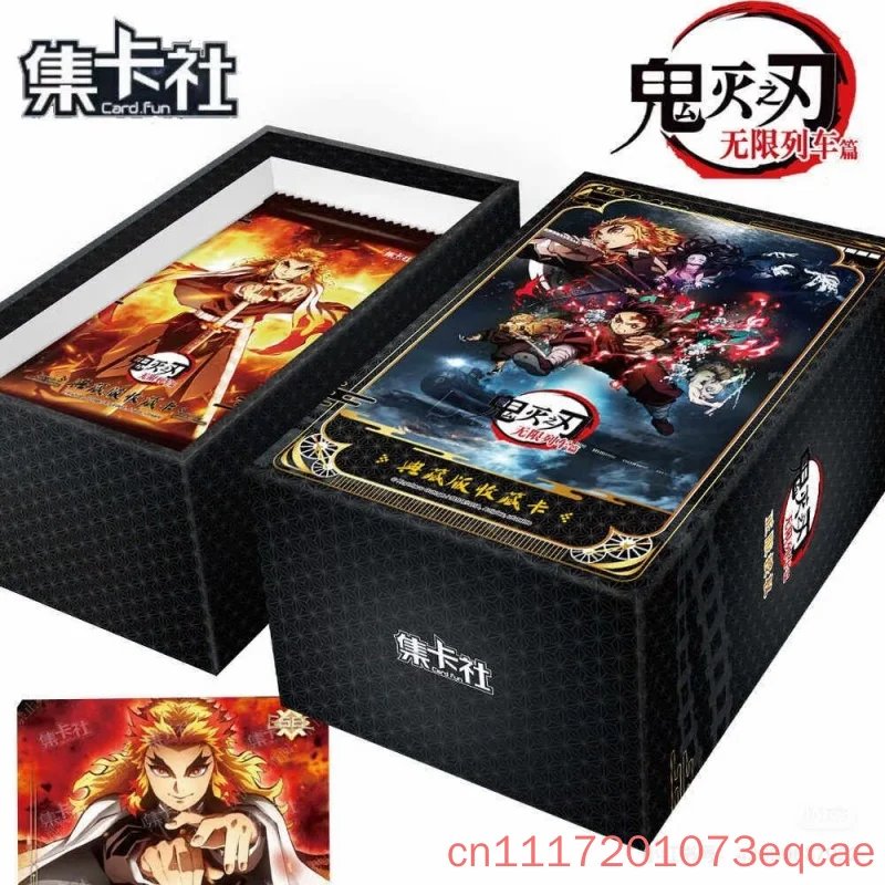 Card.Fun Demon Slayer Trading Cards Mugen Train Collector Edition Tanjiro Kamado Nezuko Kamado Anime Merch Collect Cards Gifts