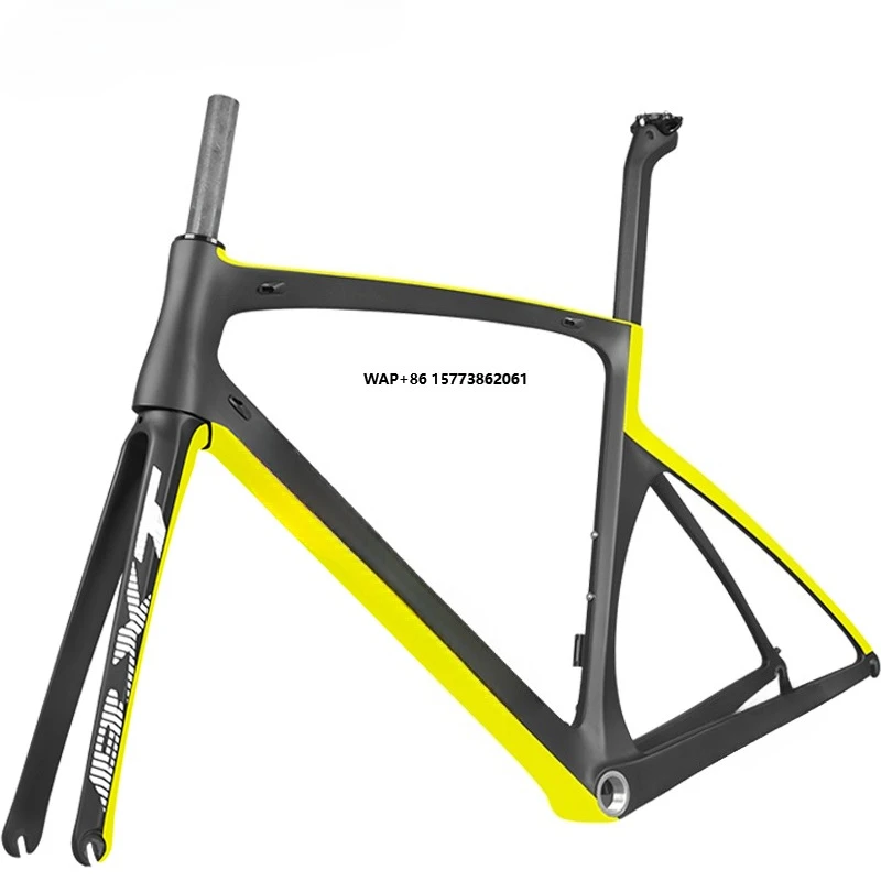 

Carbon Road Racing Aero Bicycle Frame BSA Di2 Mechanical Road Bike Frame V Brake Road Cycling Frameset
