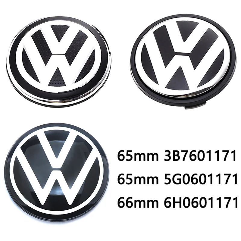 20 Pcs 3B7 5G0 6H0 65mm 66mm New For VW Wheel Center Caps Car Rim Hubcap Dust-Proof Hub Covers Logo Badge Emblem Accessories