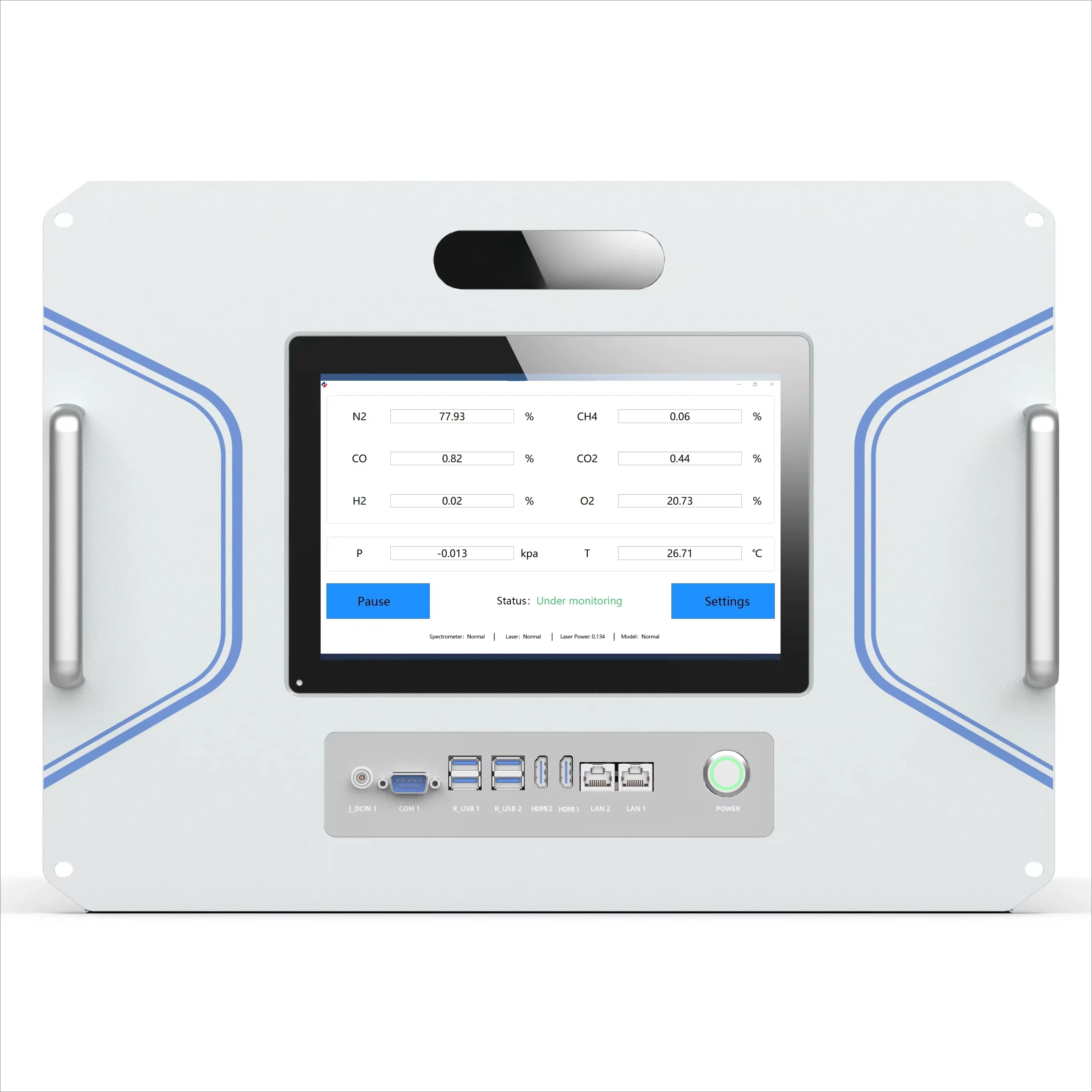 Yzer anale da laboratorio RS2600 Ga s con spettroscopia Raman Spettrometri Raman per misurazioni multigas