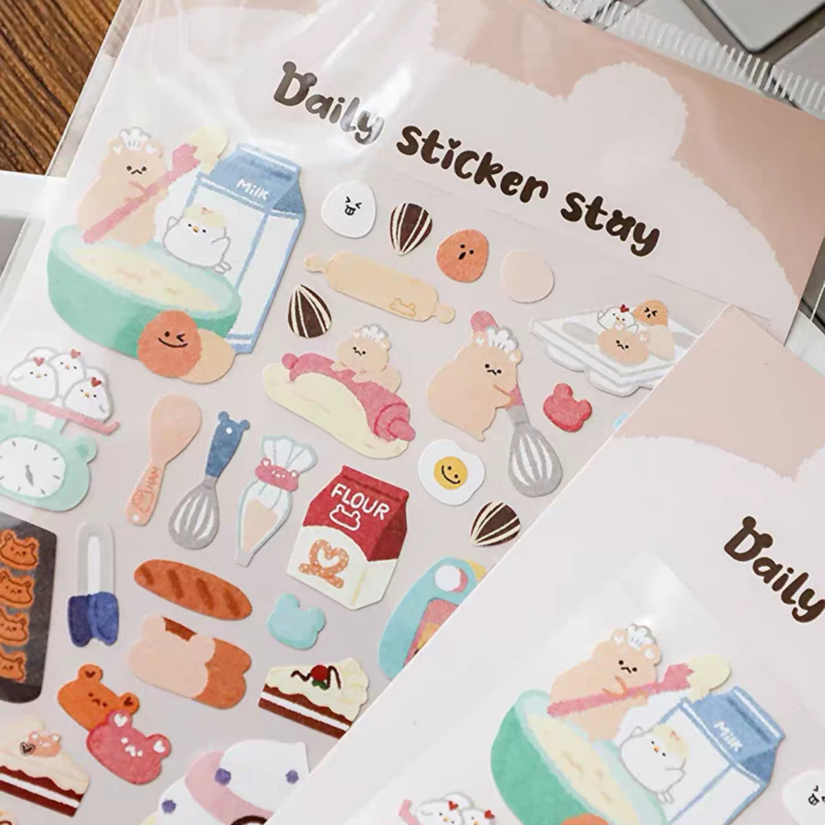 Korean Import Original BONITO Hamster Bakery Cake Desserts Stickers Scrapbooking Diy Journal Diary Cute Stationery Sticker Gift