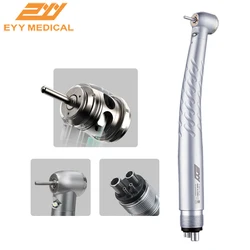 EYY Dental High Speed Handpiece LED 2/4 Hole Replaceable Cartridge Standard/Super Torque Rotor Push Button Dentist Air turbine