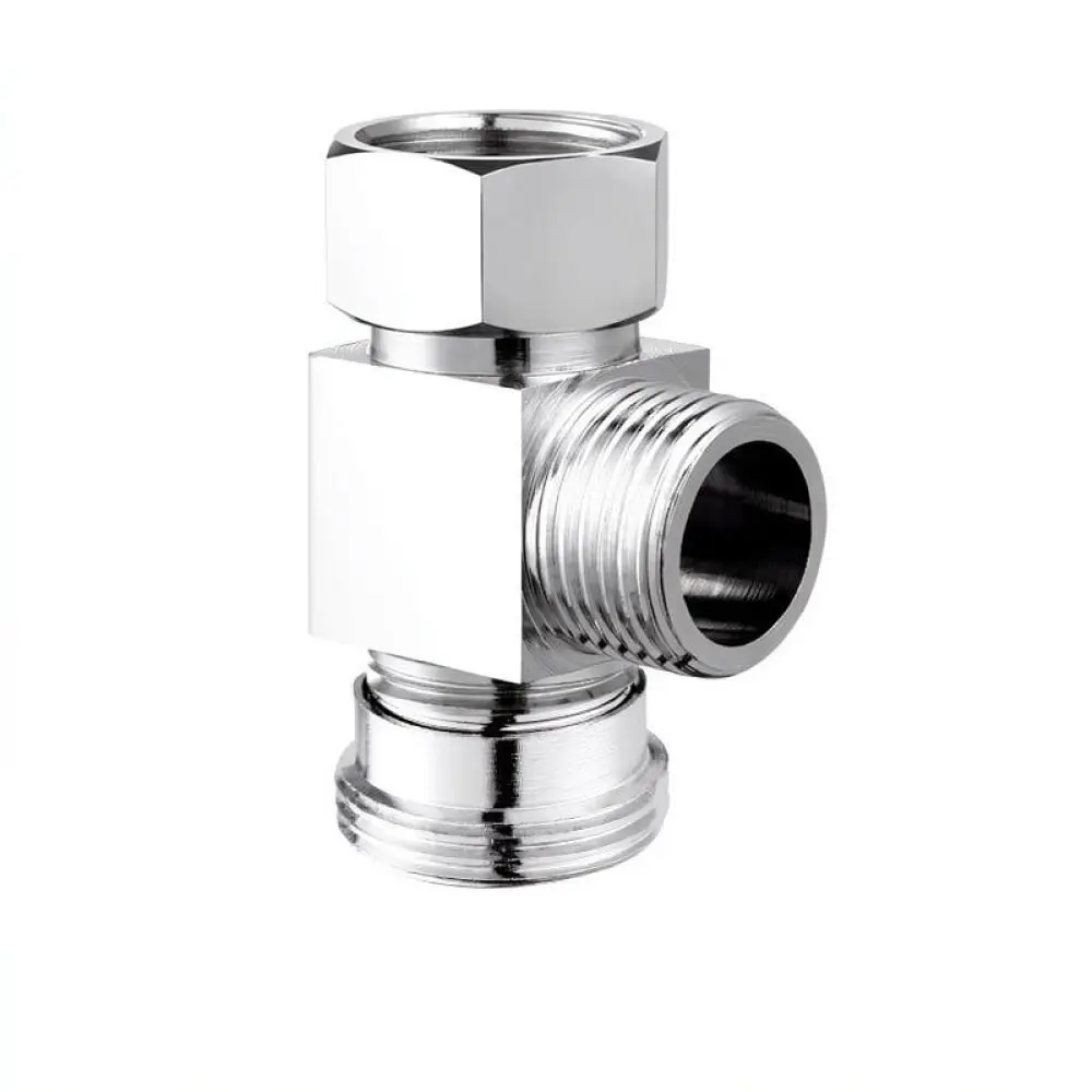 Thickened Alloy Diverter Valve Splitter For Kitchen Bathroom Washing Machine Faucet Three Way Connector Plumbing Tool