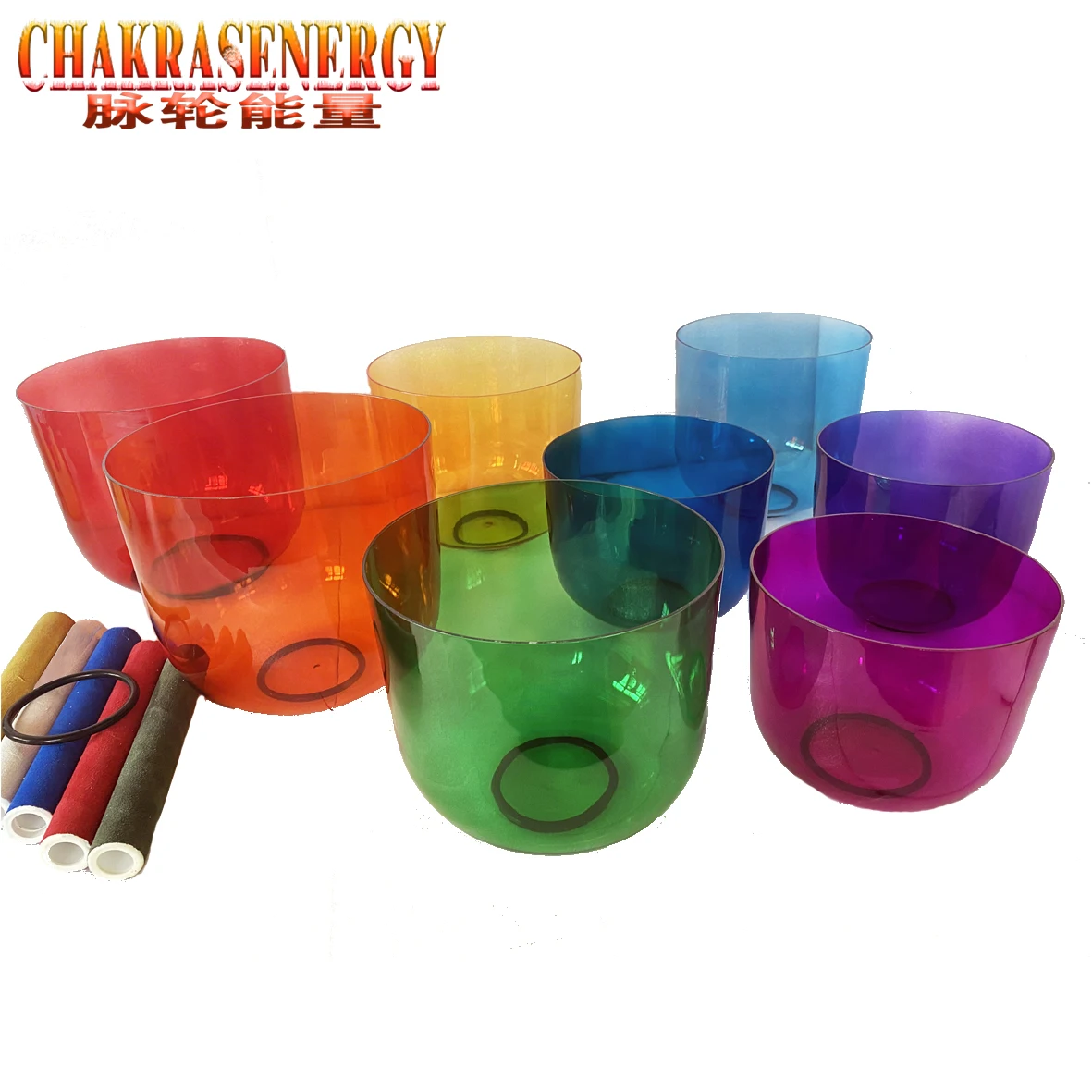 

Кристаллические тона, набор 3 цветов октавных чакр, набор из 8 предметов, 432 Гц, идеальные музыкальные ноты C3DEFGABC4, хрустальные поющие чаши 8,5–6,5 дюйма