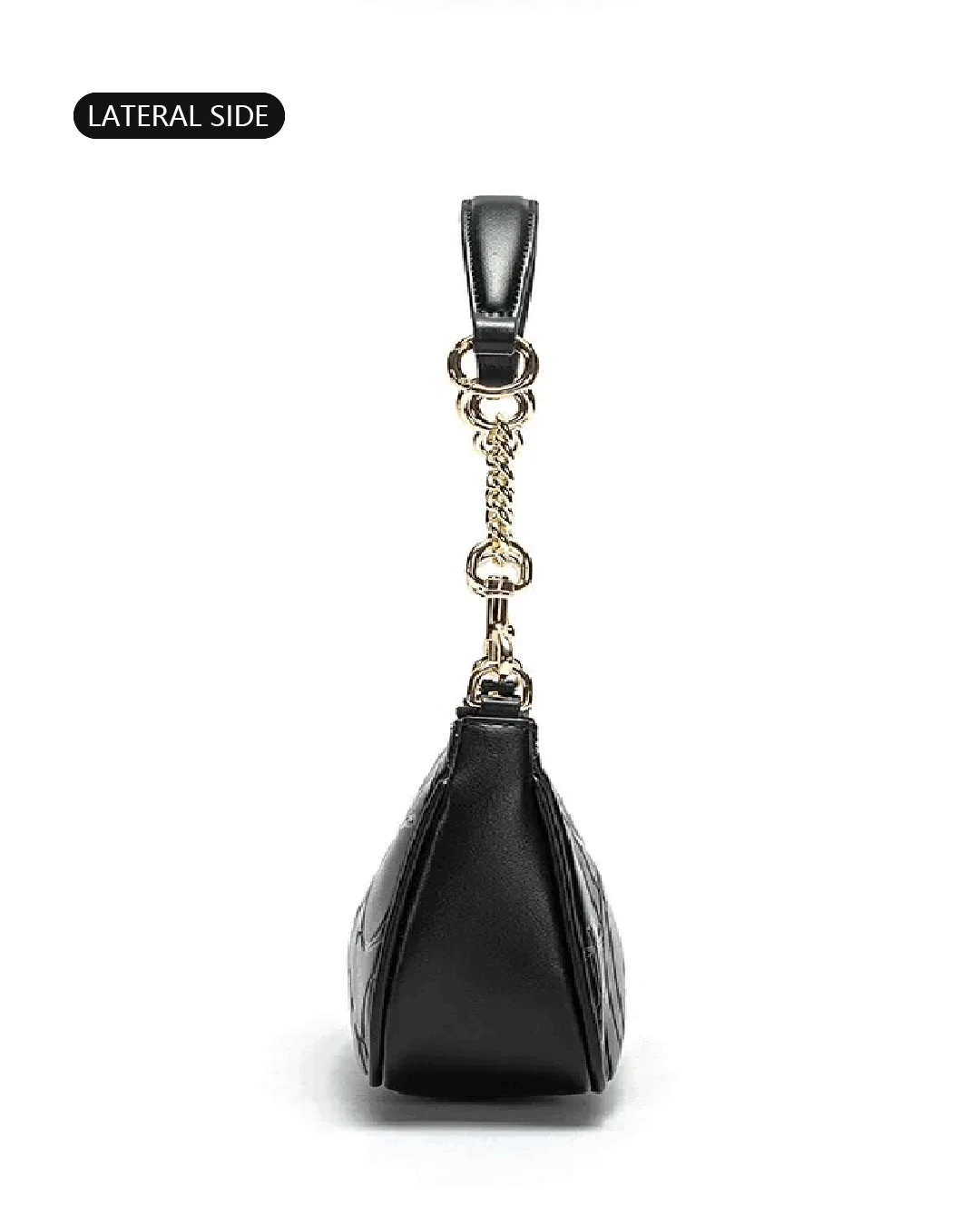 CH Luxus Monogramm Geprägte Unterarmtasche für Damen Ketten-Umhängetasche Vintage Reißverschluss Alltägliche Schulterhandtasche – Detail 3