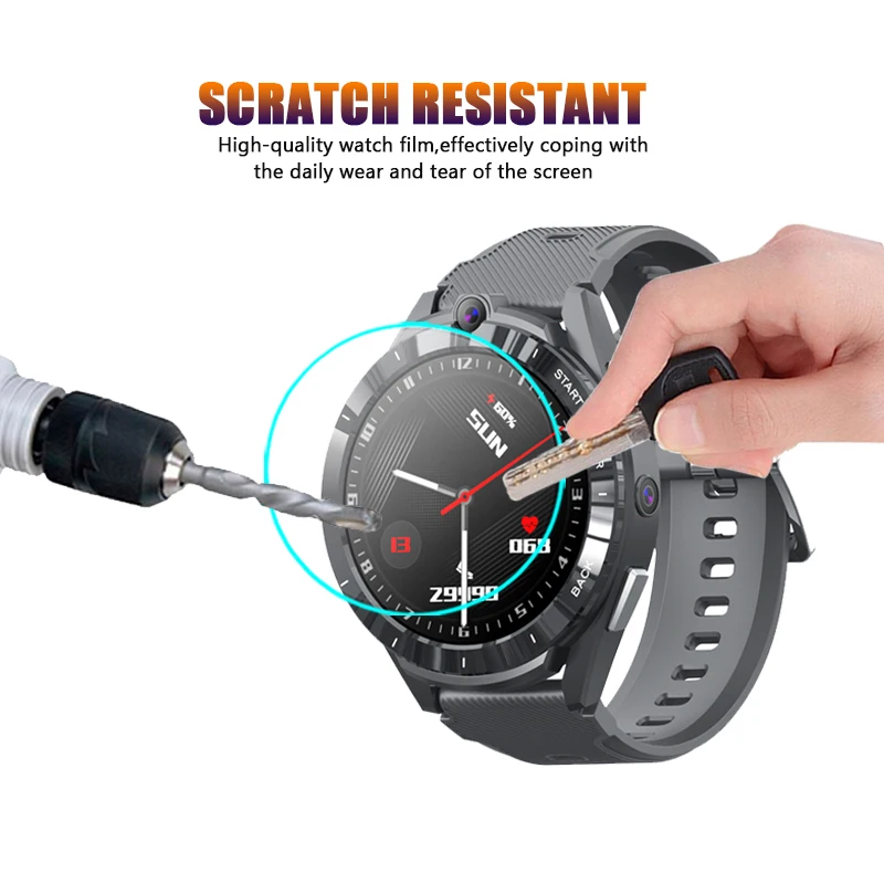 Bộ 2 Kính Cường Lực Dành Cho Đồng Hồ Thông Minh Lemfo LEM 16 Lem16 Đồng Hồ Thông Minh Smartwatch HD Tấm Bảo Vệ Màn Hình Trong Suốt Bảo Vệ Kính Phim Phụ Kiện Đồng Hồ