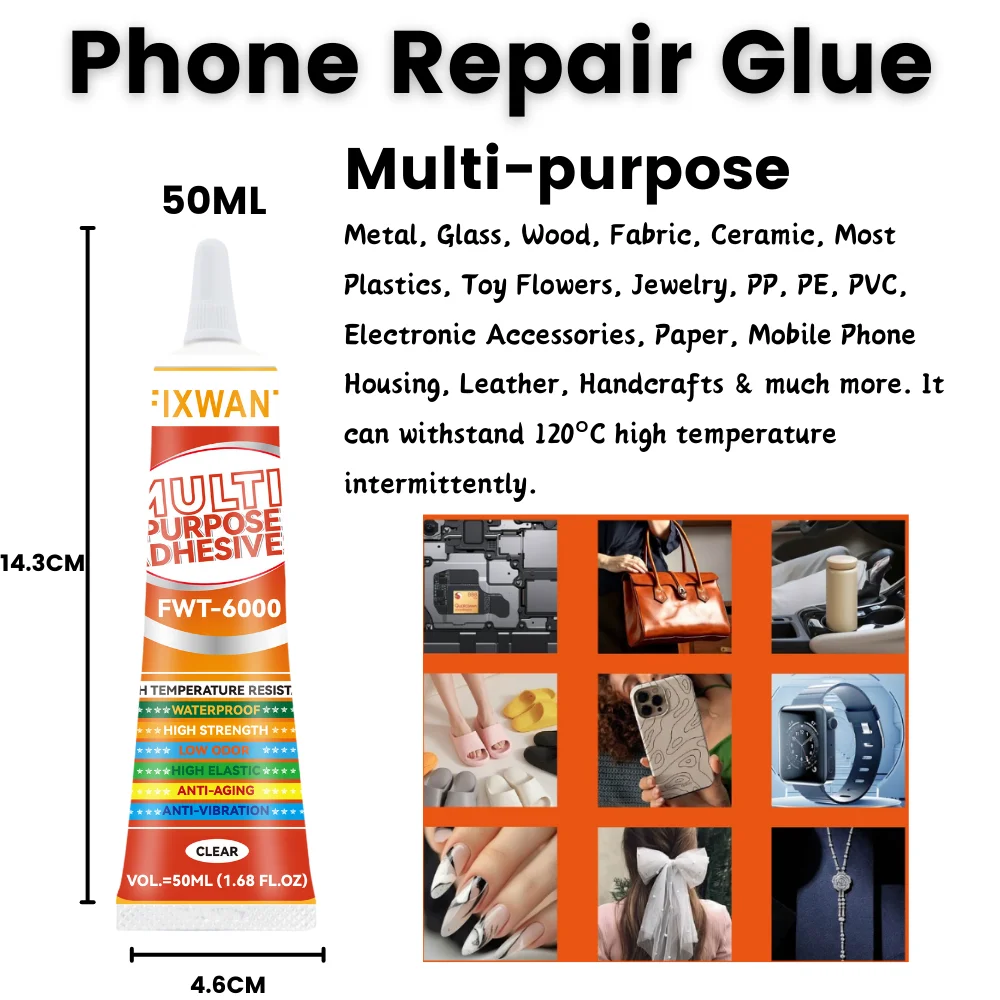 

FIXWANT FWT-6000 120г ℃ Высокотемпературный клей для ремонта мобильных телефонов для крышки телефона, аккумулятора, ювелирных изделий «сделай сам», клей для фиксации динамика