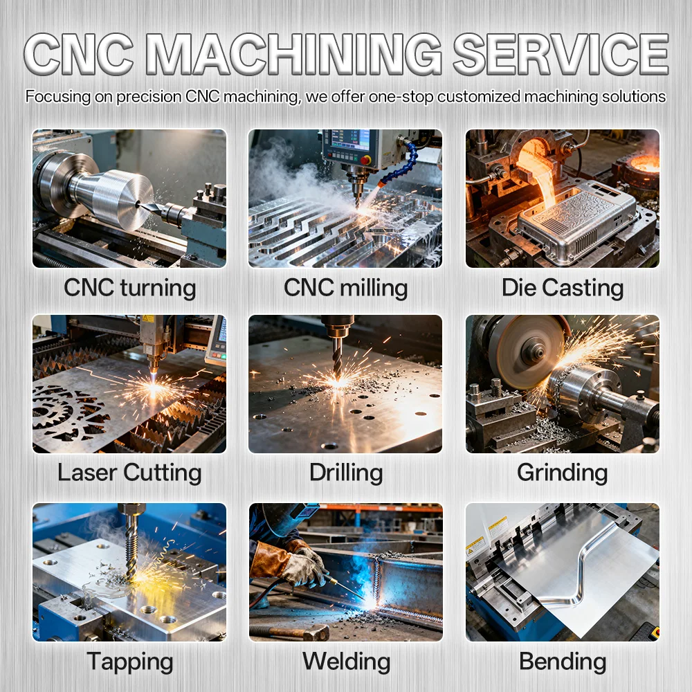 خدمات التصنيع المخصصة باستخدام الحاسب الآلي لمكونات المغزل الخراطة والحفر، حفر الفولاذ المقاوم للصدأ 3-محور/4 محاور/5 محاور دفعة C