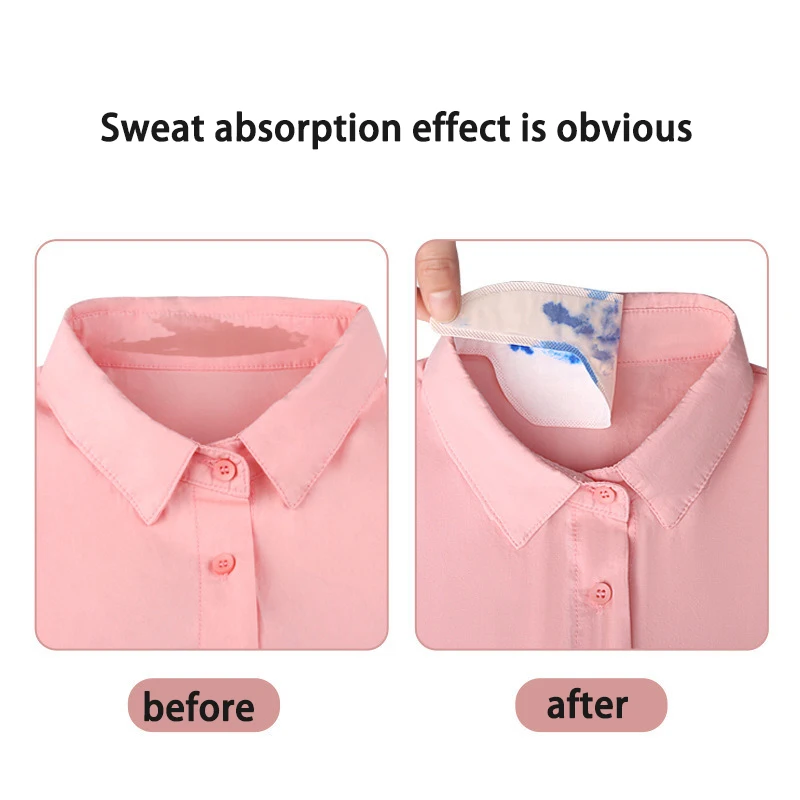 10 Pcs Sweat Pads Collar Protector For Men Women Disposable Shirt Neck Liners Invisible Against Sweat Stain Neck Deodorant Pads