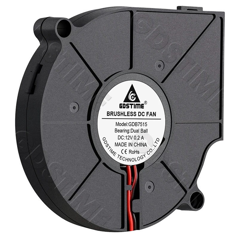 Gdstime 7515 Blower Fan 24V 12V 5V USB Cooling Fan Ball 75mm 75x15mm Turbo Blower Centrifugal Fan For Power Inver Air Pump CPU