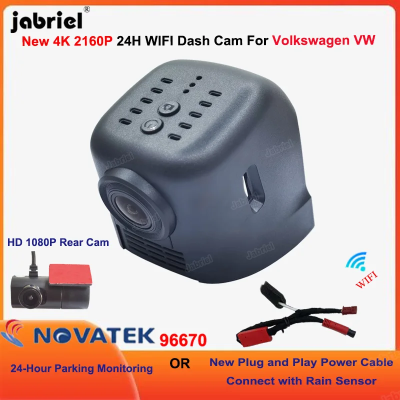 

Car Dvr UHD 4K 2160P Dash Cam For Volkswagen Tiguan Tarek Atlas Polo Passat Touran Taigun Golf Arteon Sharan Arteon Multivan