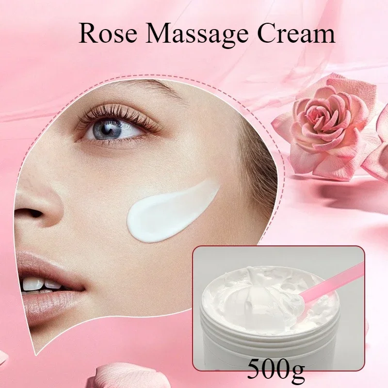 

500 г массажного крема Rose для ухода за кожей, увлажняющего, увлажняющего и очищающего крема