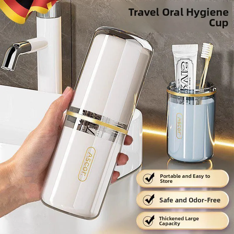 

Portable Three-in-One Travel Toothbrush Cup Set Toothbrush Holder Storage Box Creative Bathroom Tools Simple Style ABEYINUOR