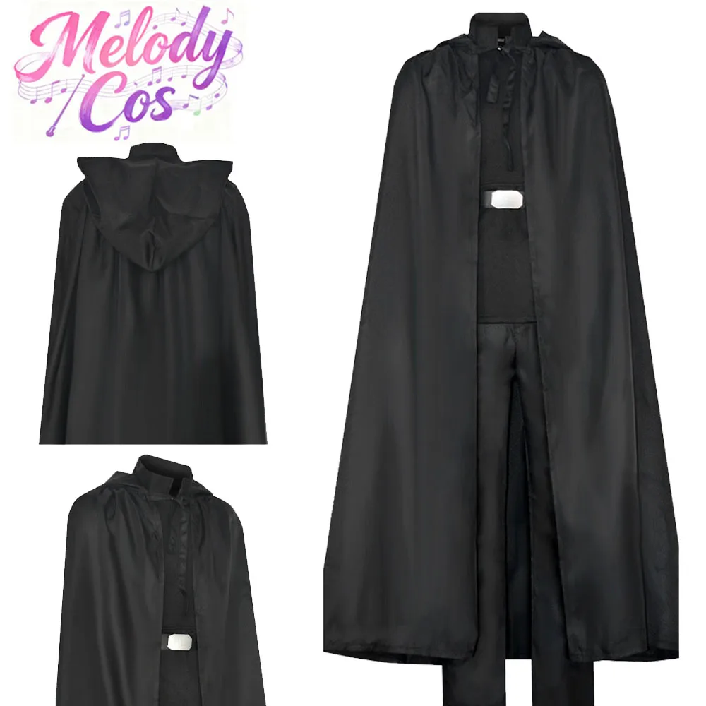 

Костюм Люка Скайуокера для косплея из фильма «Звездные войны»: черный плащ, брюки, пояс, комплект для взрослых мужчин, на Хэллоуин, карнавальный костюм для вечеринок