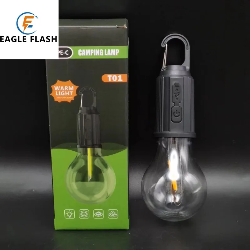 

Новый перезаряжаемый портативный светодиодный фонарь в винтажном стиле Type-C для кемпинга, утолщенный корпус, многофункциональный уличный светильник