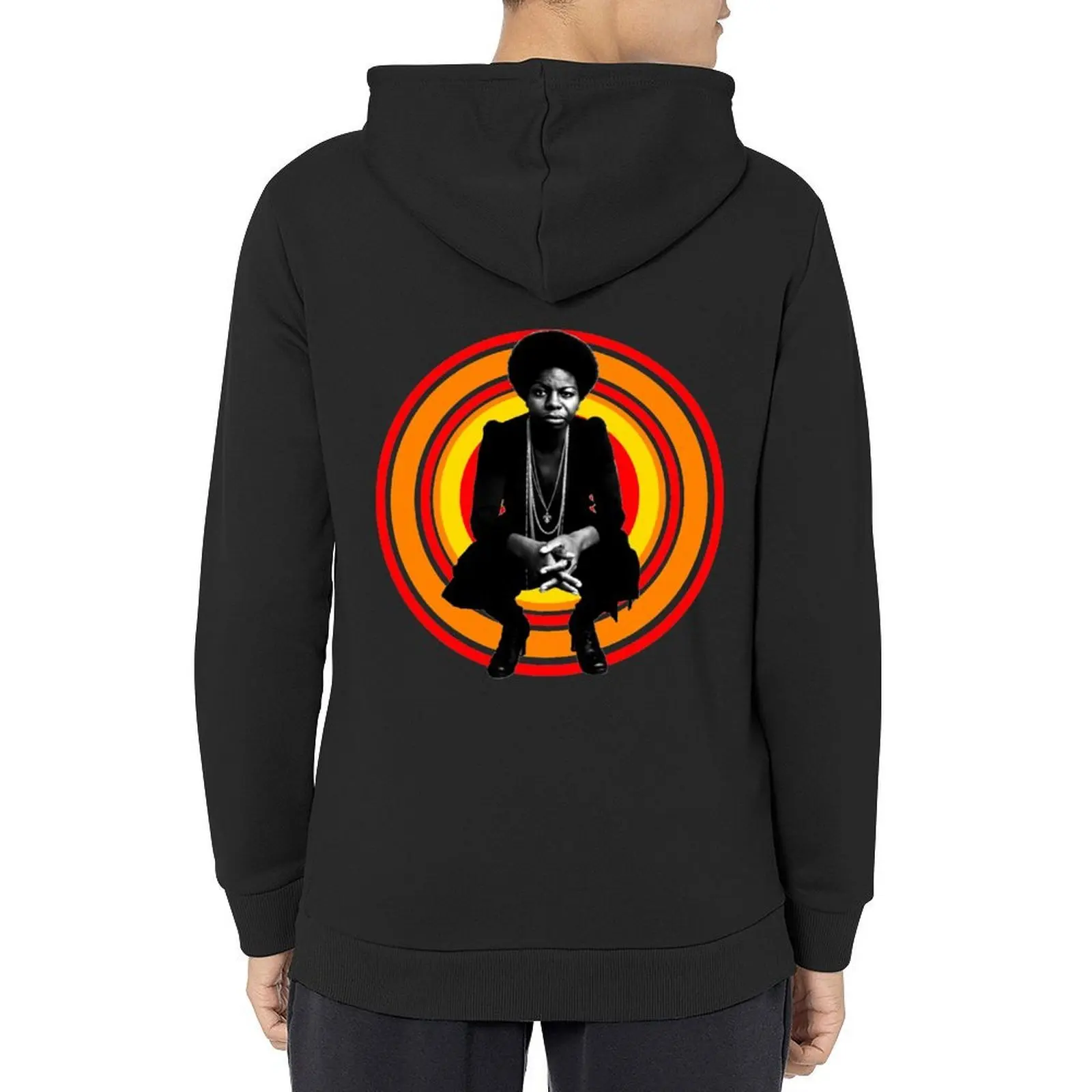 

Retro Nina Simone Hoodie mens clothing graphic t shirts men anime clothing mens clothes man hoodie