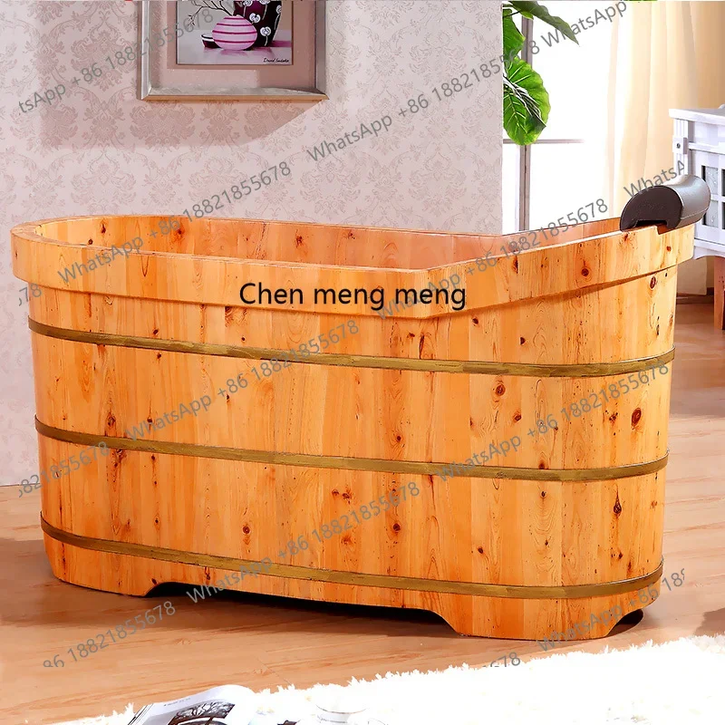 YL Solid wood bath bucket, bathtub, whole body bath, wooden tub, bathtub, household fumigation bucket.