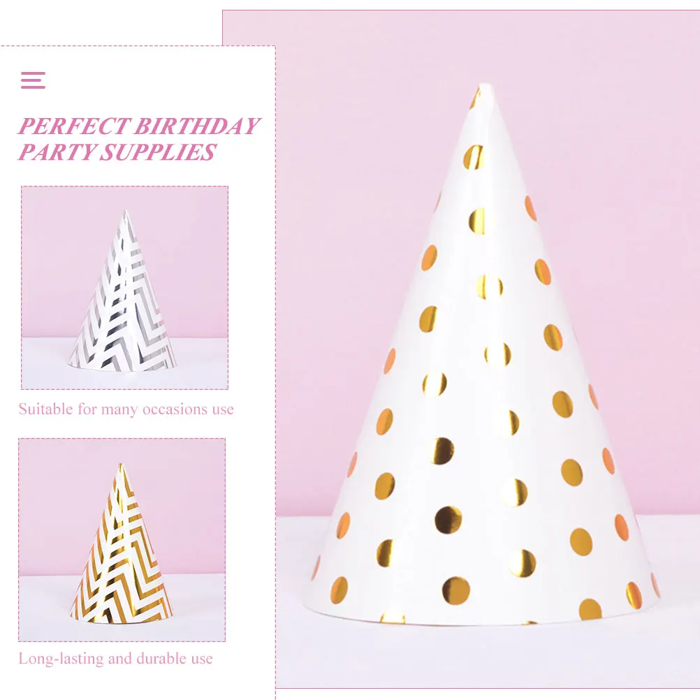 

20 Pcs Headgear Party Hat Birthday Hats Tiara Paper Shower Photo Prop