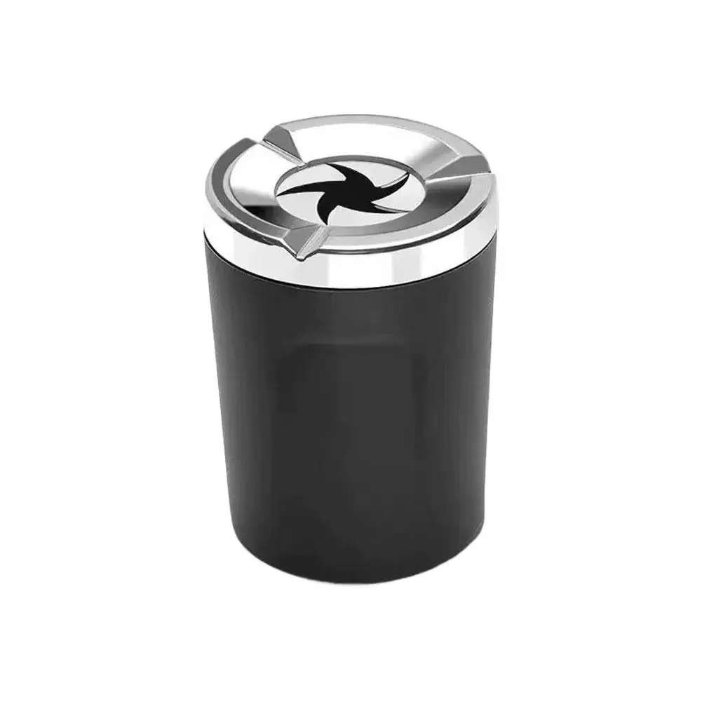 Auto-Aschenbecher mit hitzebeständiger Keramikeinlage und mechanisch drehbarem Deckel, universelles praktisches Auto-Innenzubehör ﻿ – Detail 3